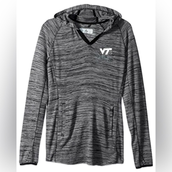NWT [Levelwear] Virginia Tech Hokies NCAA Lexi Hooded Pullover Women’s Sz Large - Picture 1 of 12